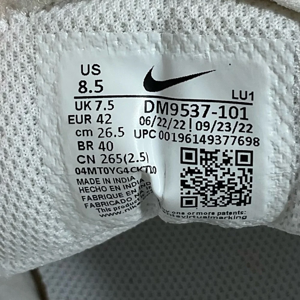 Nike Air Max Systm Lifestyle Shoes Men’s 8.5 White Pure Platinum DM9537-101